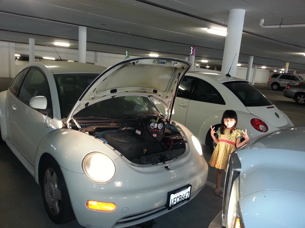 Technician Arriving with Equipment